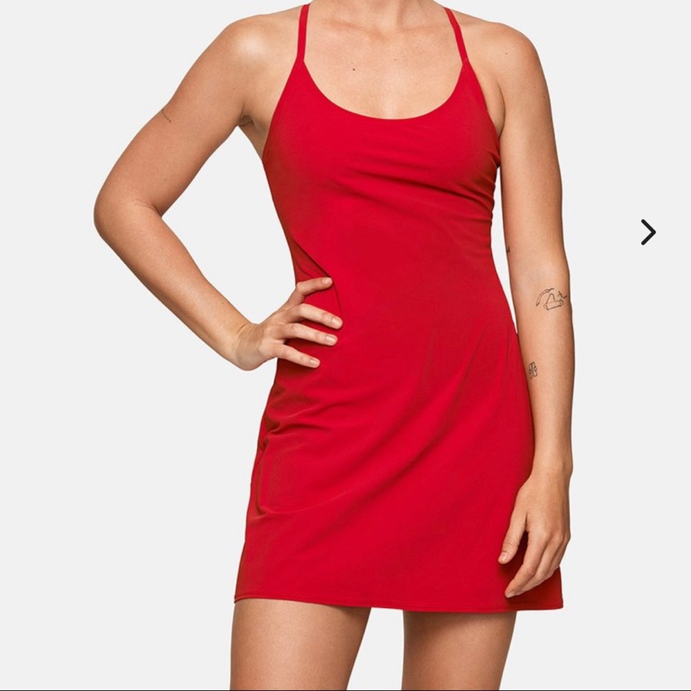 Outdoor Voices Exercise Dress - Biker Red